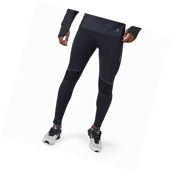 Bežecké Pančuchy On Tights Long Pants Panske Čierne | 916-SXLFYV