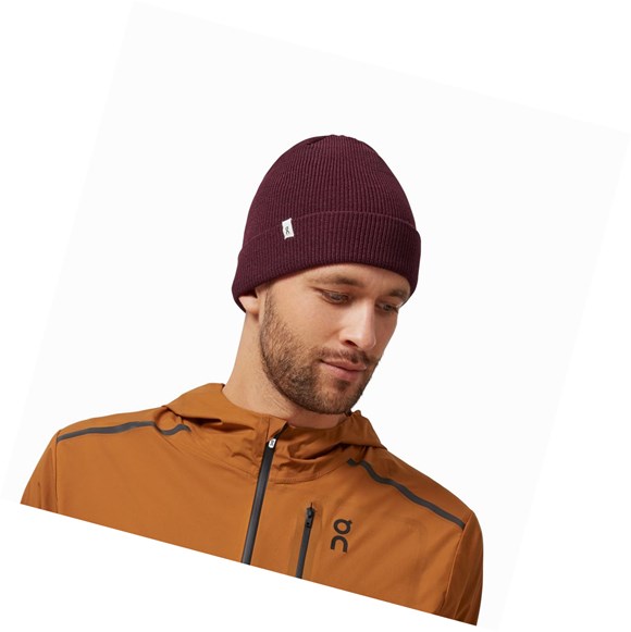 Klobuky On Merino Beanie Panske Červené | 532-FWTQYC