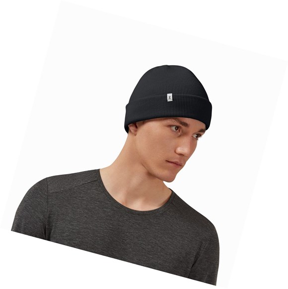 Klobuky On Merino Beanie Panske Čierne | 782-ICWKYR