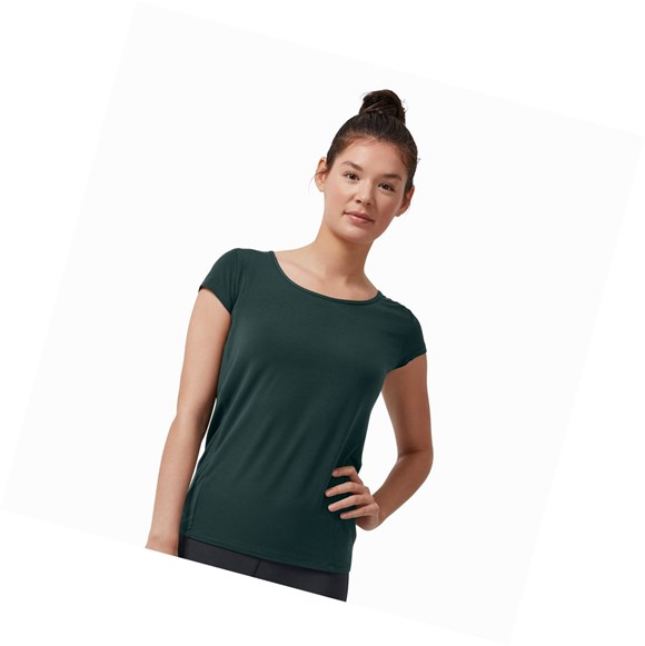 Tricko On Active-T Breathe Damske Tmavo Zelene | 694-HAEDRU